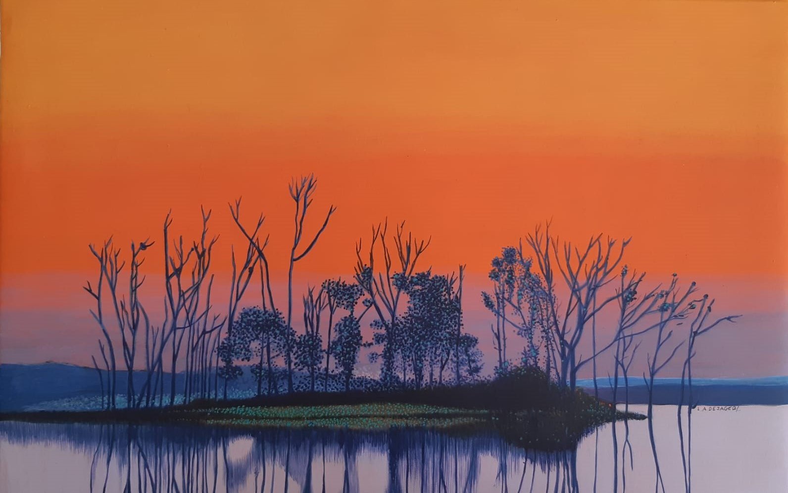 Louis de Jager - Sunset at Island View
